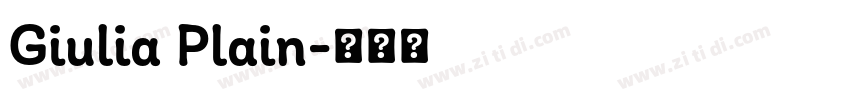 Giulia Plain字体转换